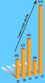 Graph of net profits