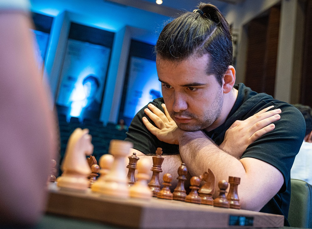 Kolkata, India. 21st Nov, 2019. GM Vidith Gujrathi, Ian Nepomniachtchi, Viswanathan Anand, Ding Liren, Wesley So, Levon Aronian, Magnus Carlsen, Hikaru Nakamura, Pentala Harilkrishna and Anish Giri the participating at Tata steel