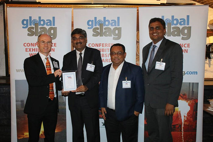 Global Slag Company of the Year award at the 14th Global Slag Conference and Exhibition 2019