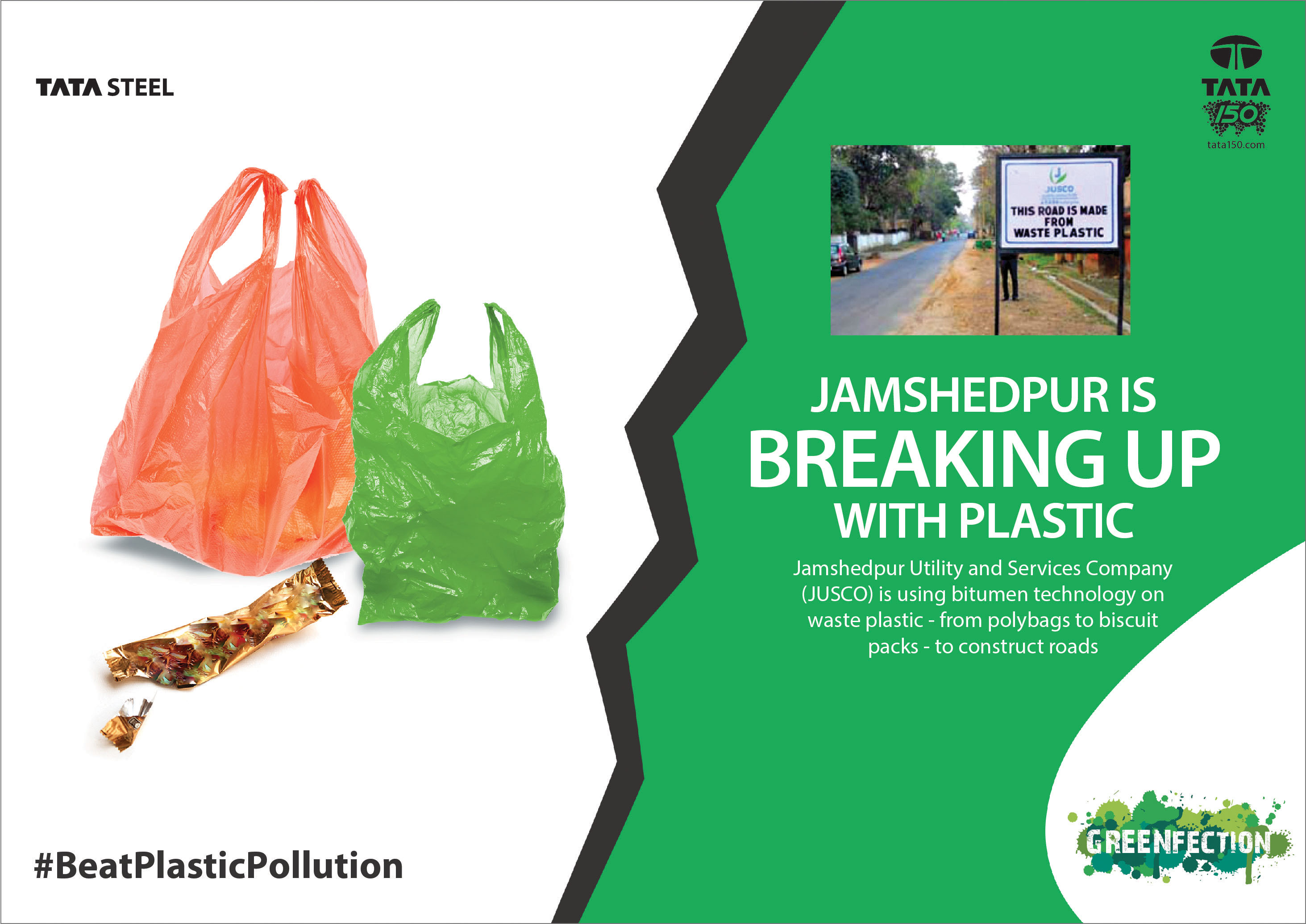 Jamshedpur is breaking up with plastic
