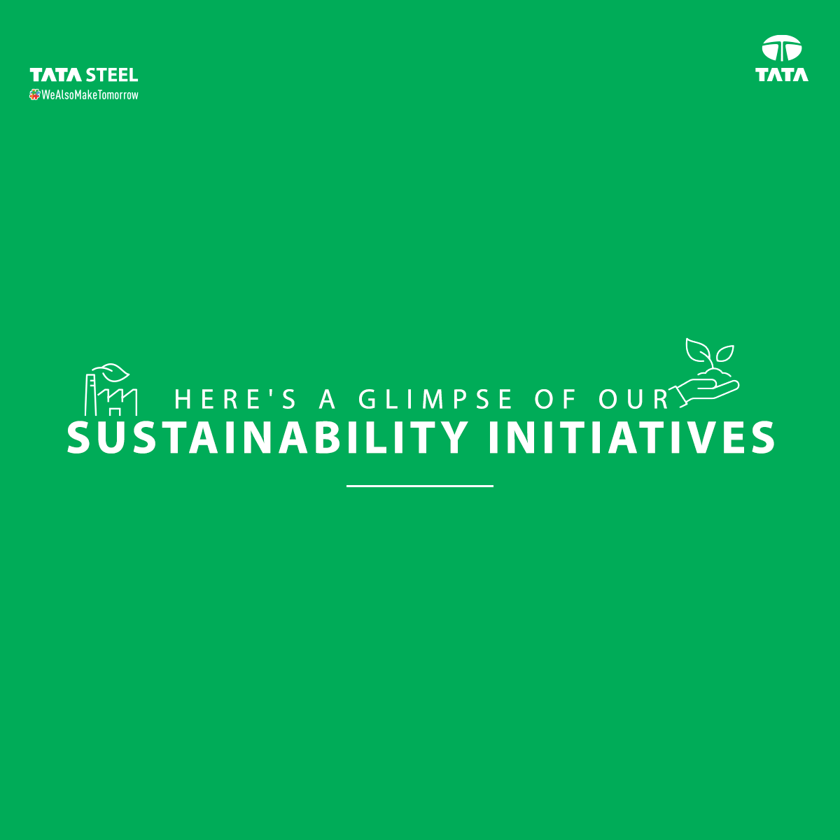 here is a glimpse of our sustainabilty initiatives