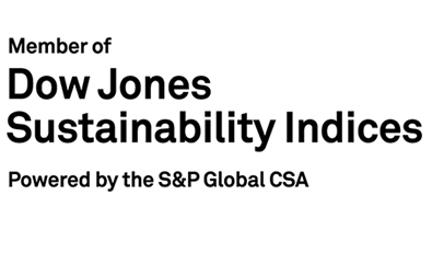 Member of Dow Jones Sustainability Indices Powered By the S&P Global CSA