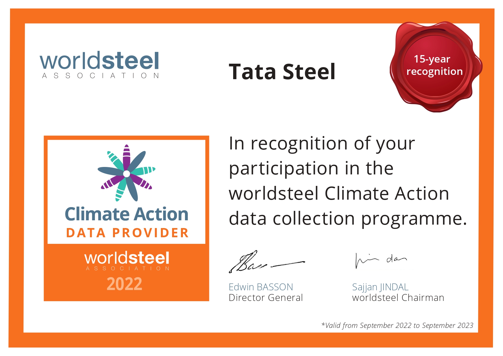 Climate action data provider